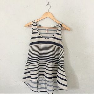 Xhilaration • Blue and White Stripe Tank